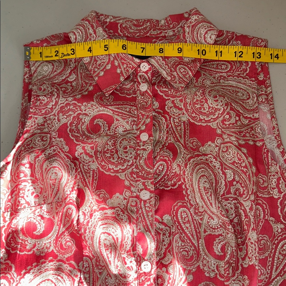 NWT Tommy Hilfiger Red Paisley Midi Dress Size 8. - Picture 7 of 16